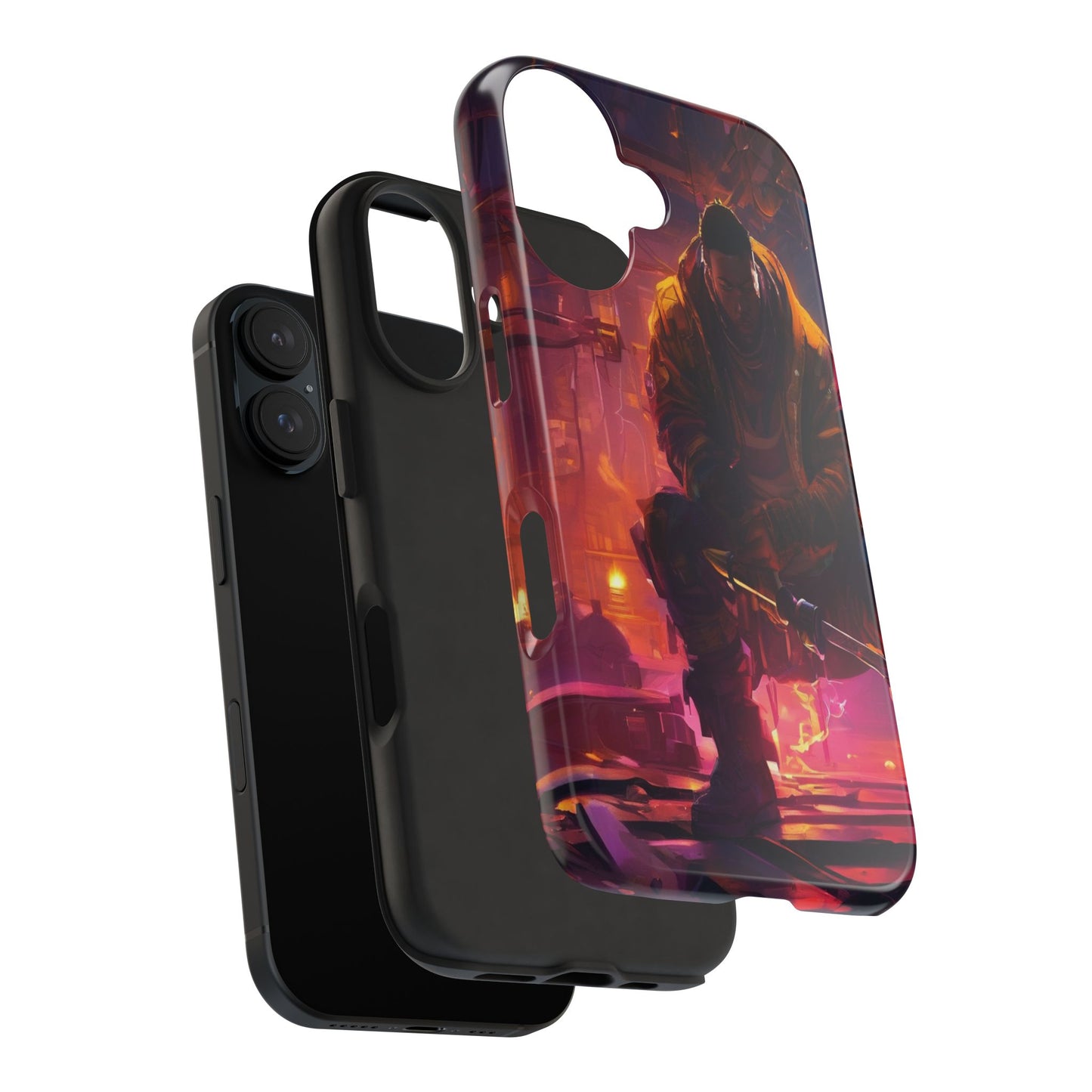 Tough Phone Case - Shockproof TPU & PC Shell for iPhone & Samsung