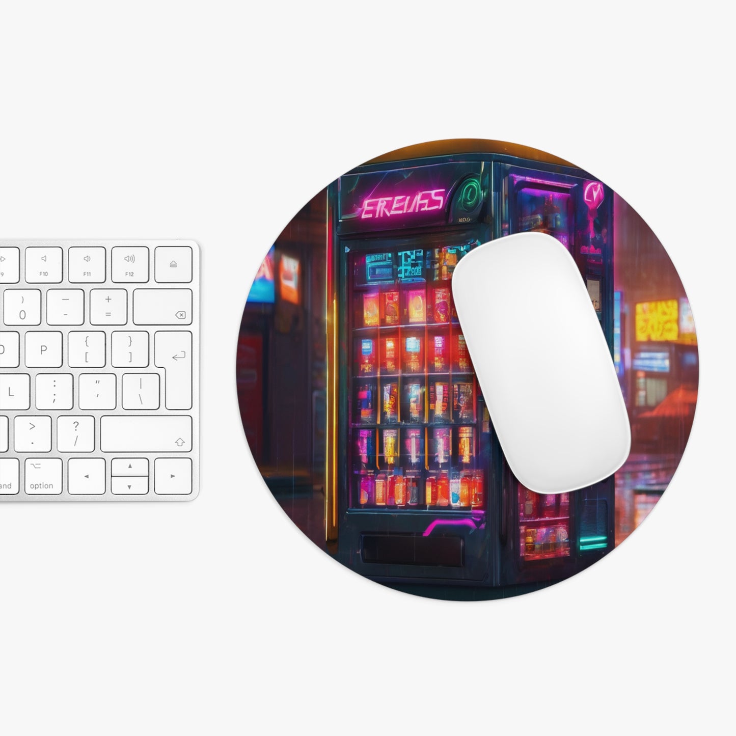 Neoprene Mouse Pad: Round or Rectangular, Non-Slip Desk Accessory