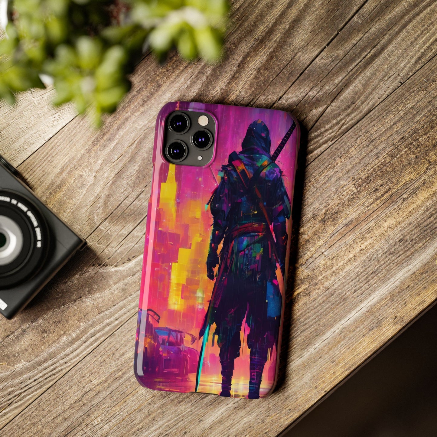 Neon Slim Phone Case for iPhone 16 - Glossy Lexan Finish