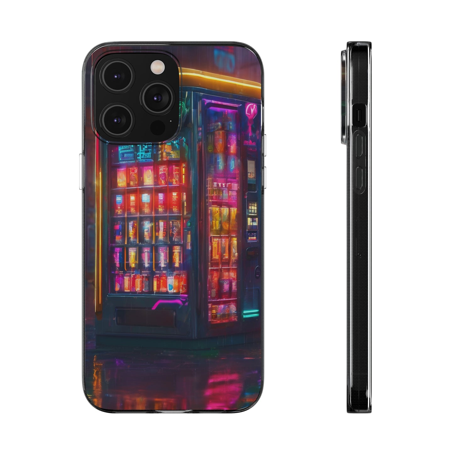 Neon Clear Silicone Phone Case - Slim & Flexible Protection