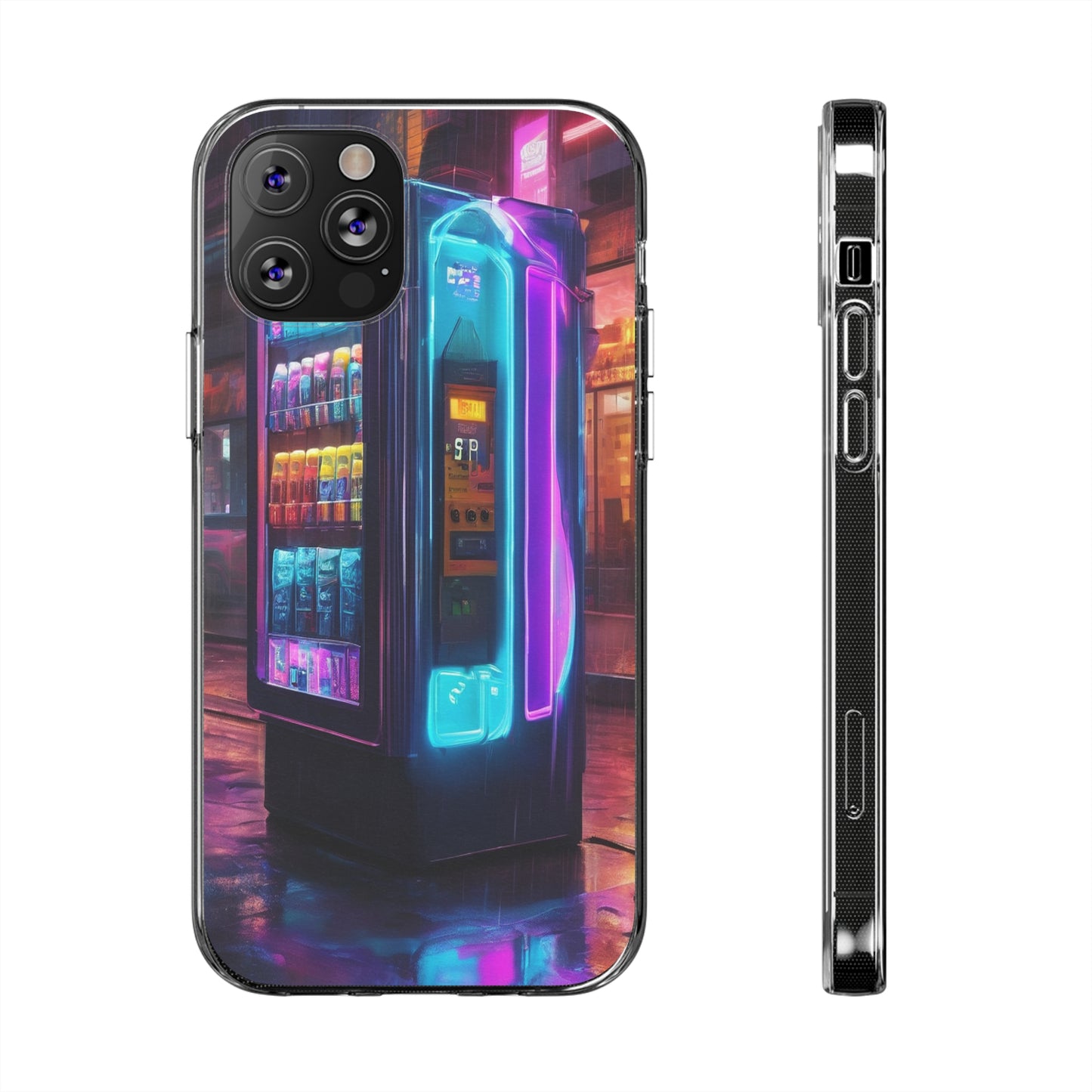 Clear Silicone Phone Case - Slim, Flexible with Open Ports