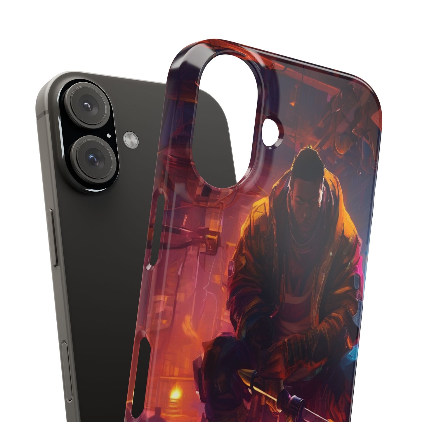 Slim Phone Case for iPhone 16 - Ultra-Thin, Glossy PC
