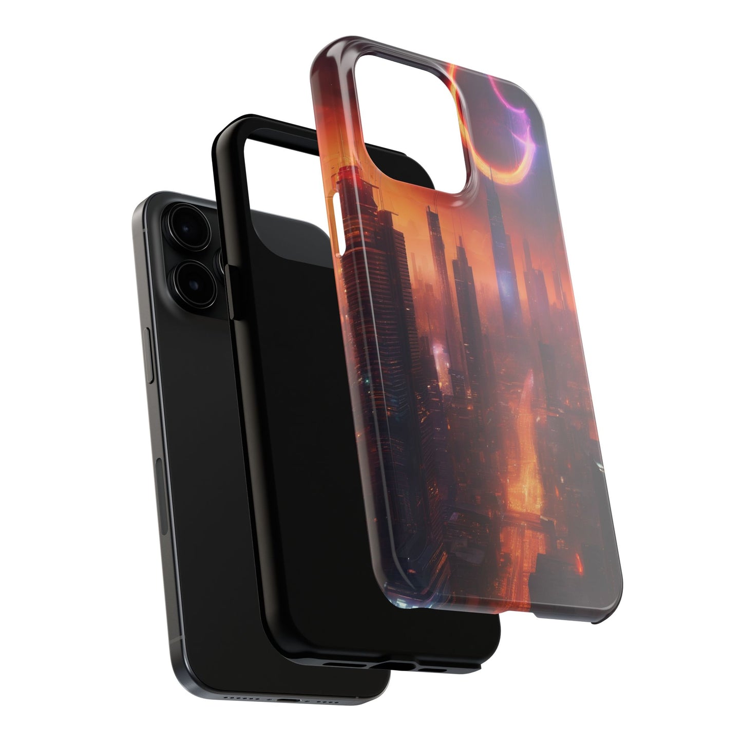 Rugged Phone Case - Impact-Resistant Dual-Layer TPU/PC, Glossy