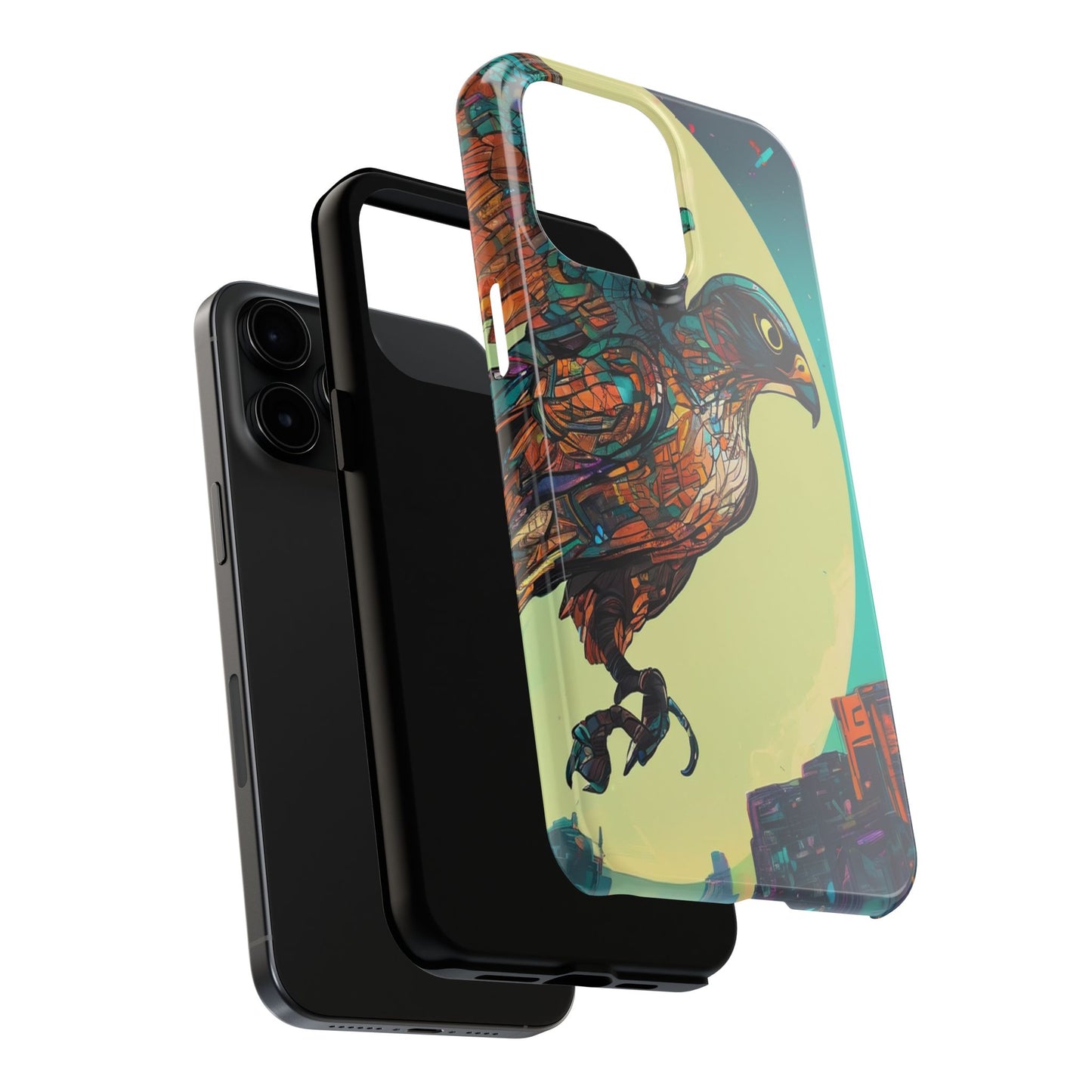Neon Tough Phone Case - Impact-Resistant, Glossy Finish
