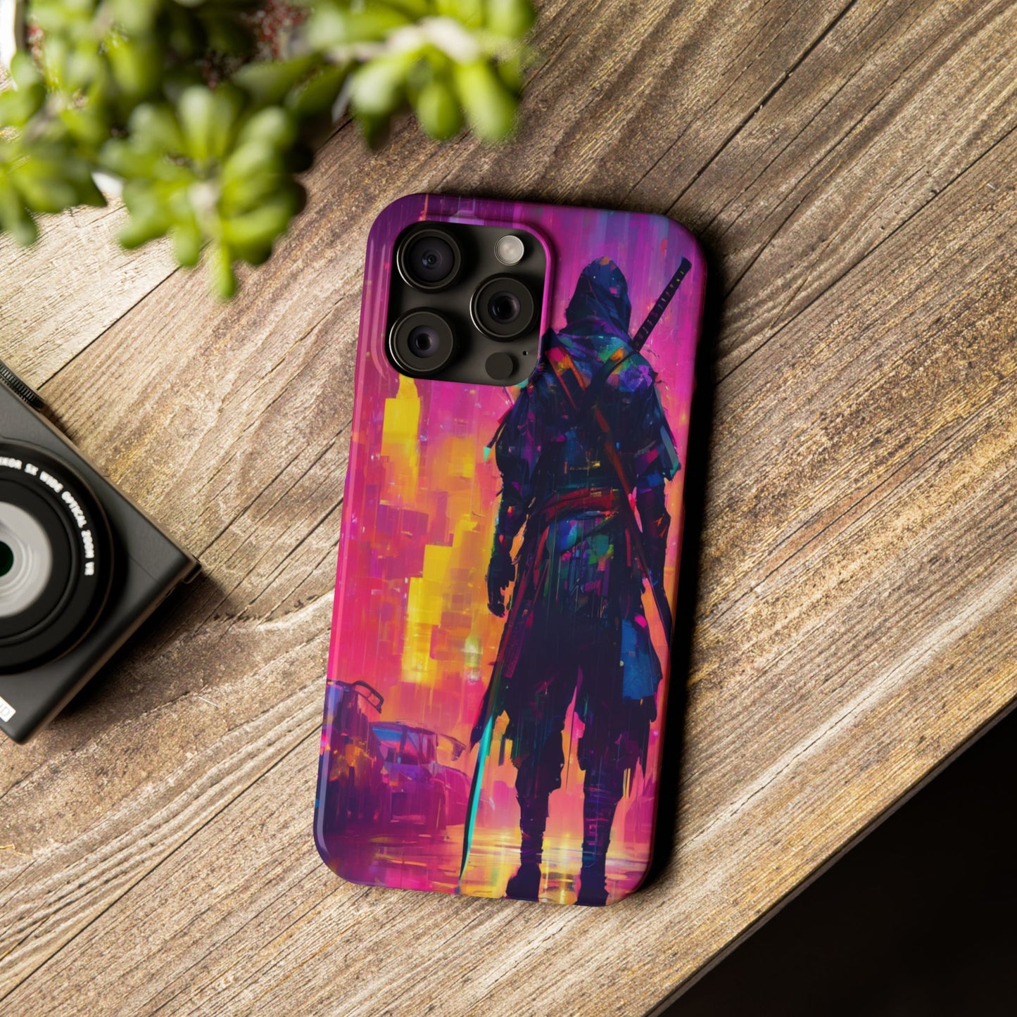 Neon Slim Phone Case for iPhone 16 - Glossy Lexan Finish