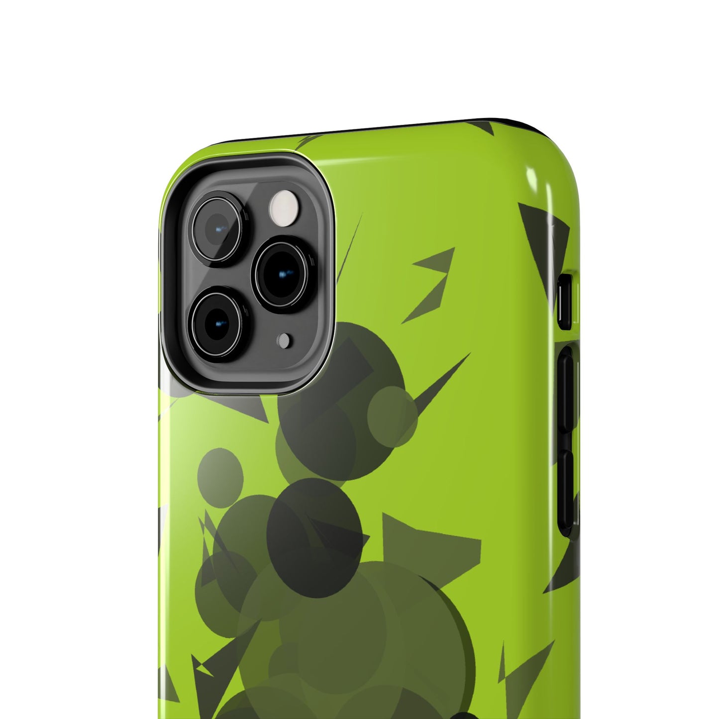 Lime Green Abstract Pattern Tough Phone Cases, Case-Mate