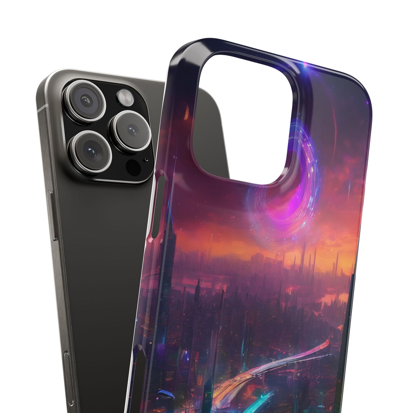 Slim Glossy Phone Case for iPhone 16 – Lexan PC