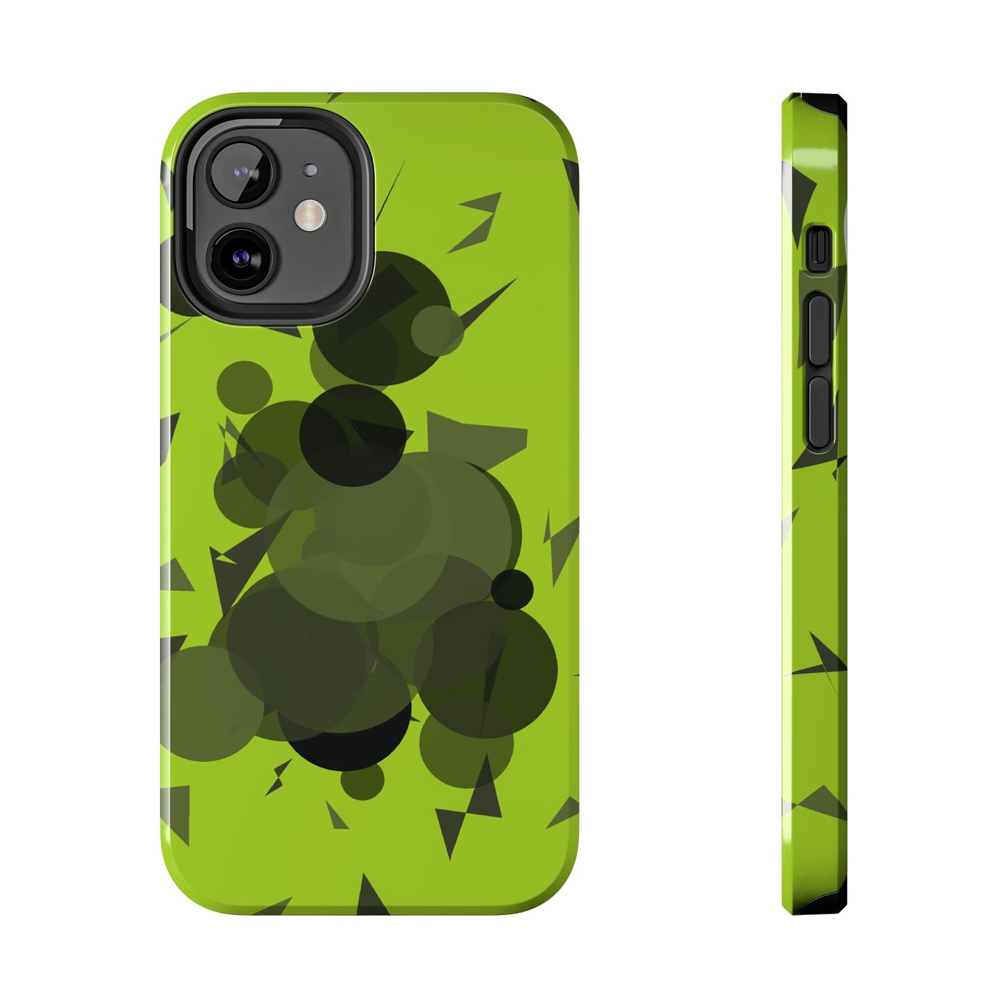 Lime Green Abstract Pattern Tough Phone Cases, Case-Mate