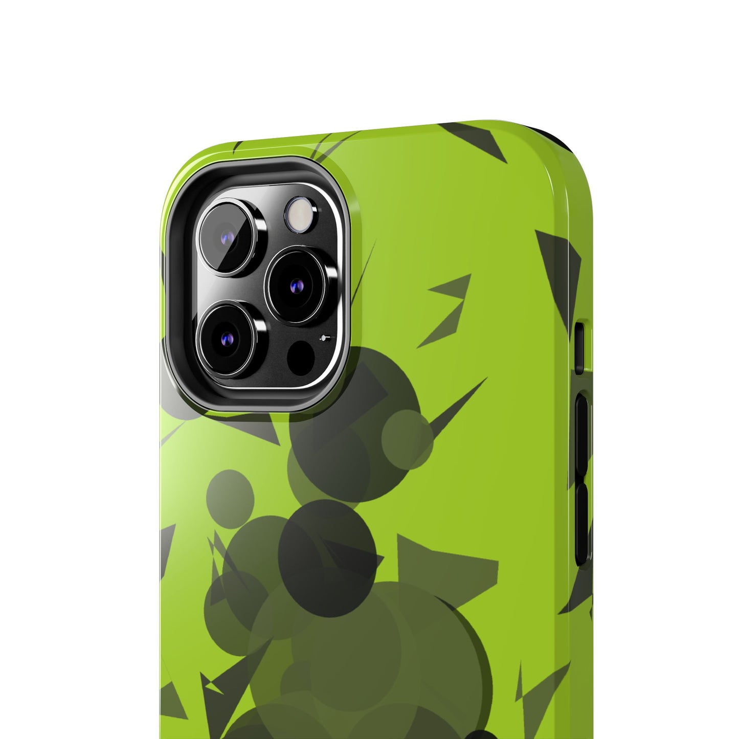 Lime Green Abstract Pattern Tough Phone Cases, Case-Mate