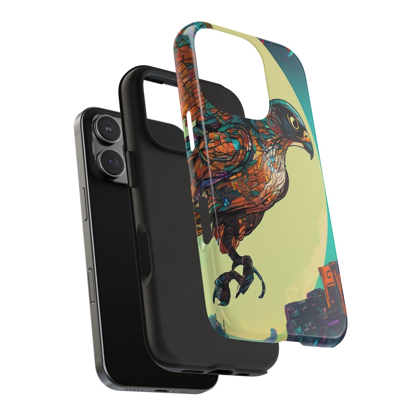Neon Tough Phone Case - Impact-Resistant, Glossy Finish