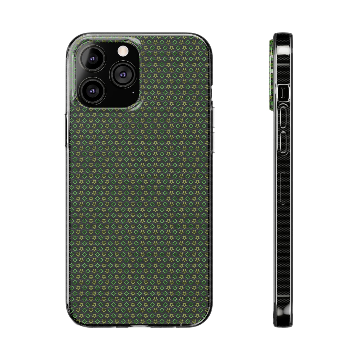 Clear Silicone Phone Case Slim Flexible Open-Port Design