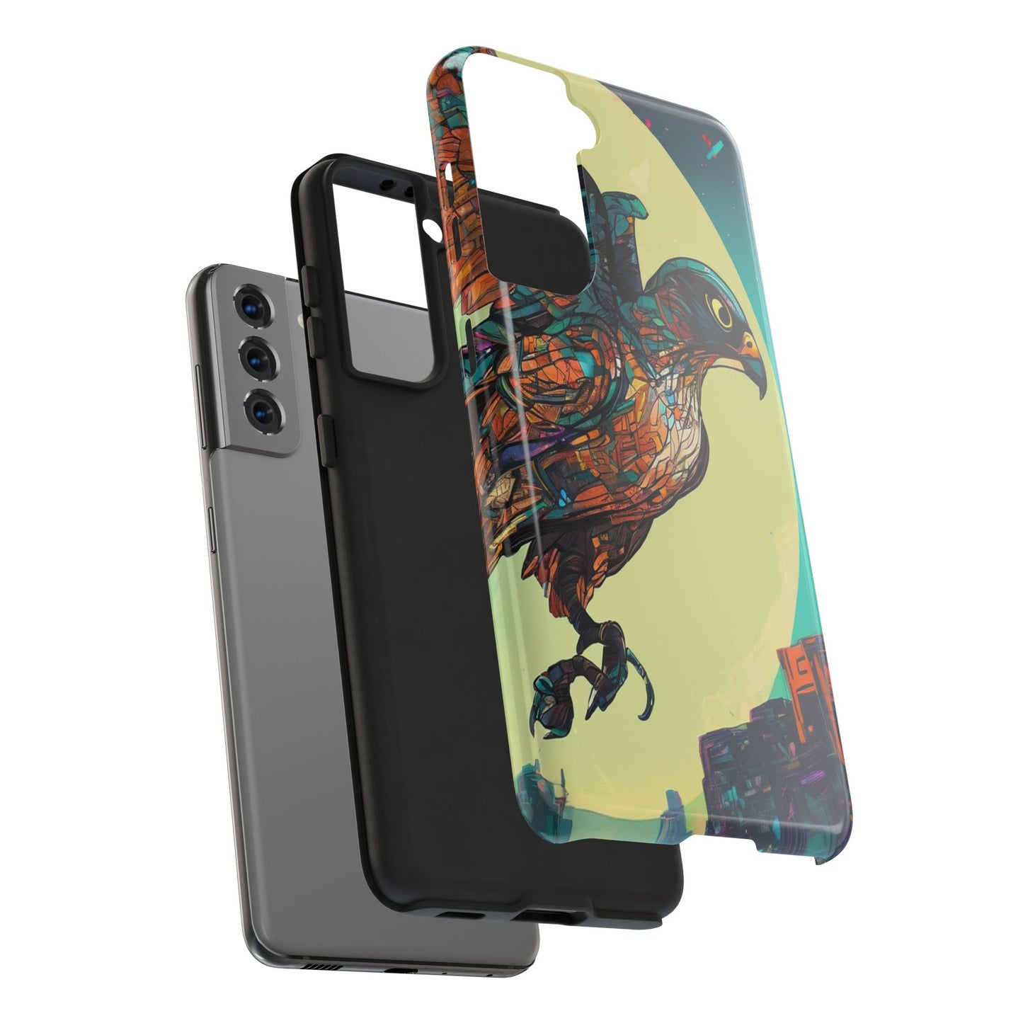 Neon Tough Phone Case - Impact-Resistant, Glossy Finish
