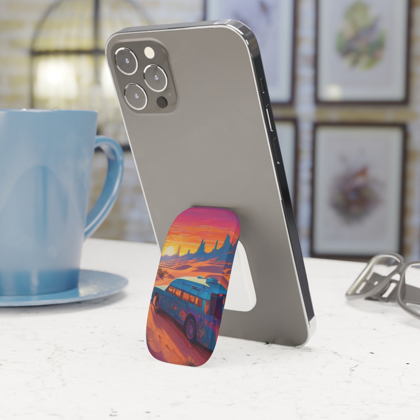Phone Grip Click-On: Adjustable Mobile Holder