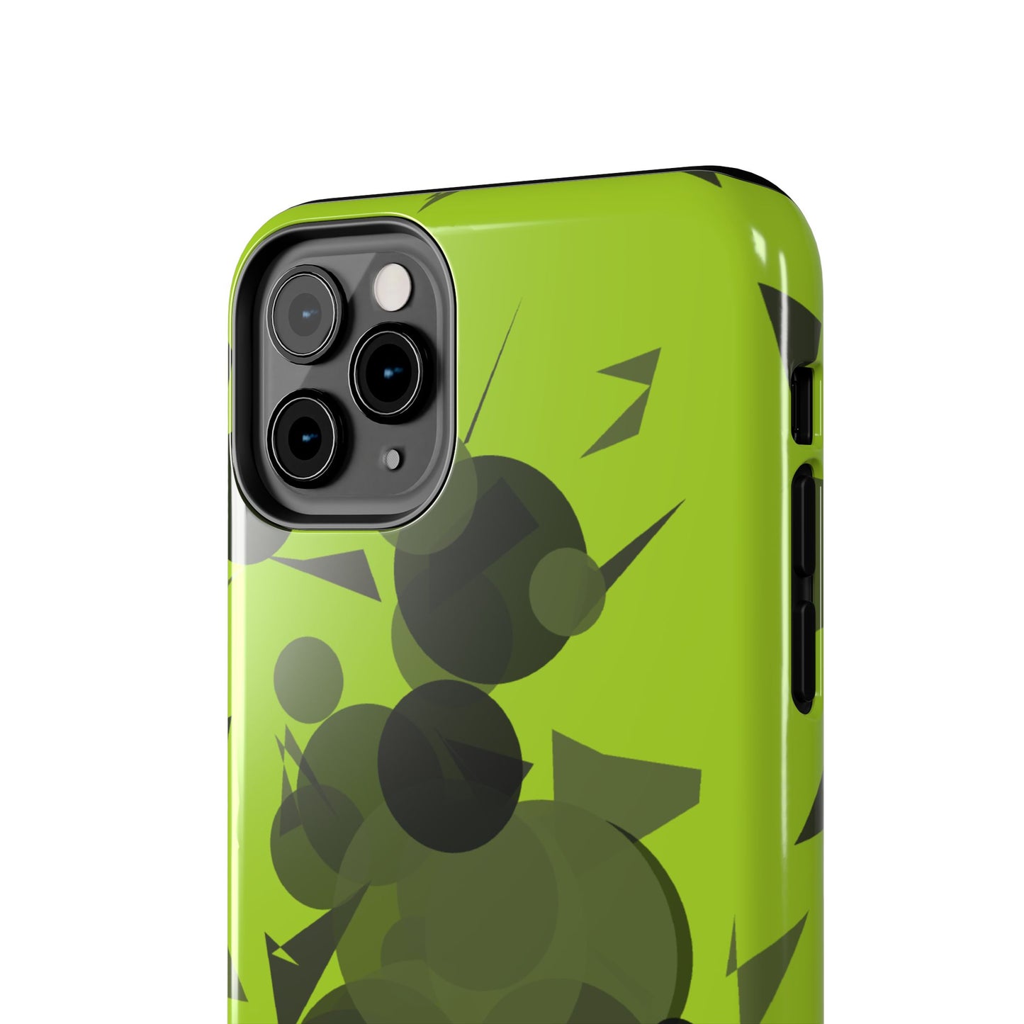Lime Green Abstract Pattern Tough Phone Cases, Case-Mate