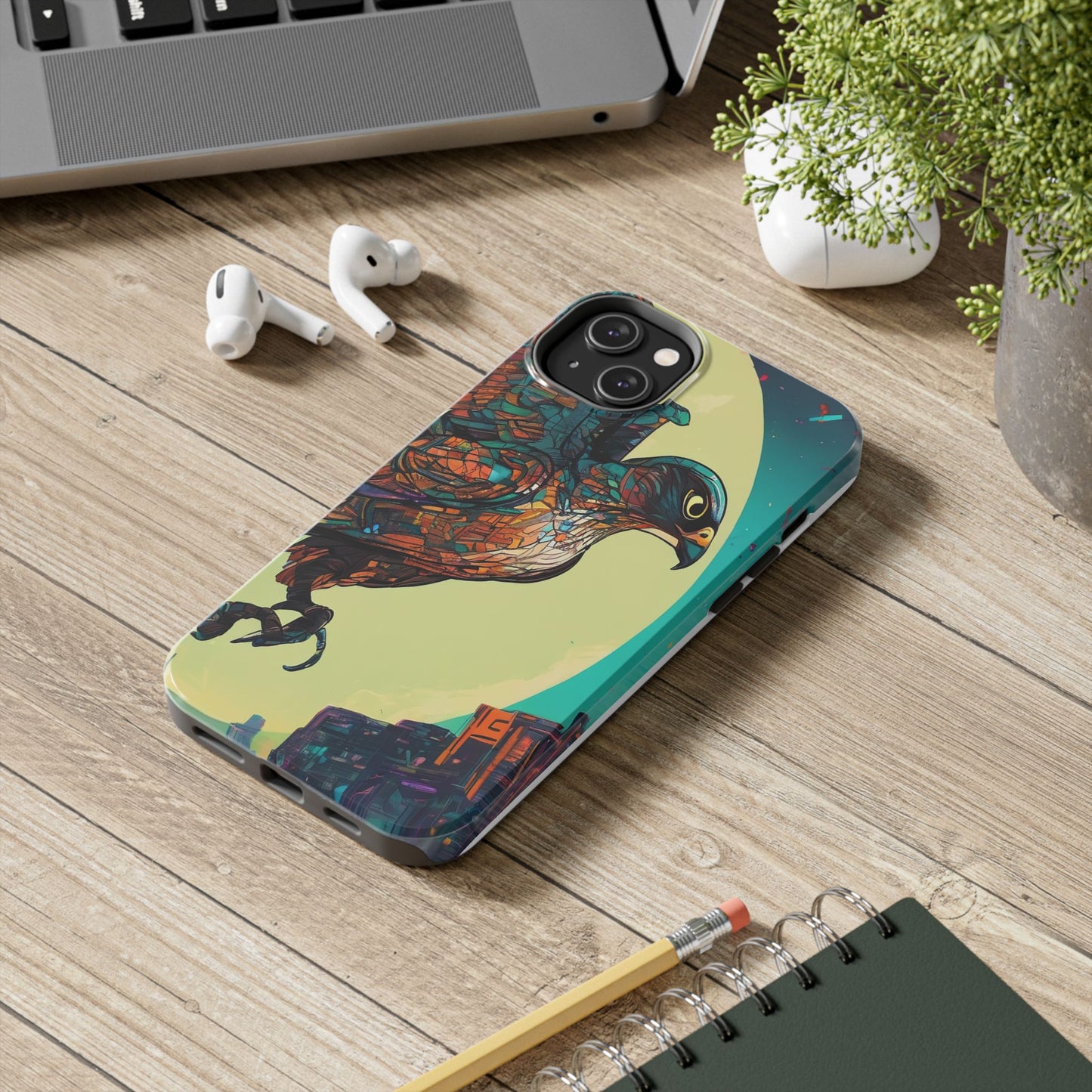 Neon Tough Phone Case - Impact-Resistant, Glossy Finish