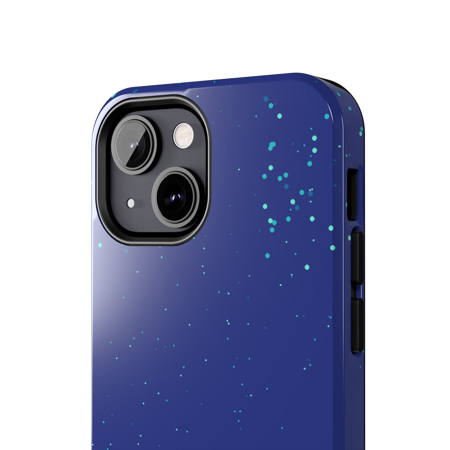Blue Abstract Dot Pattern Tough Phone Cases, Case-Mate