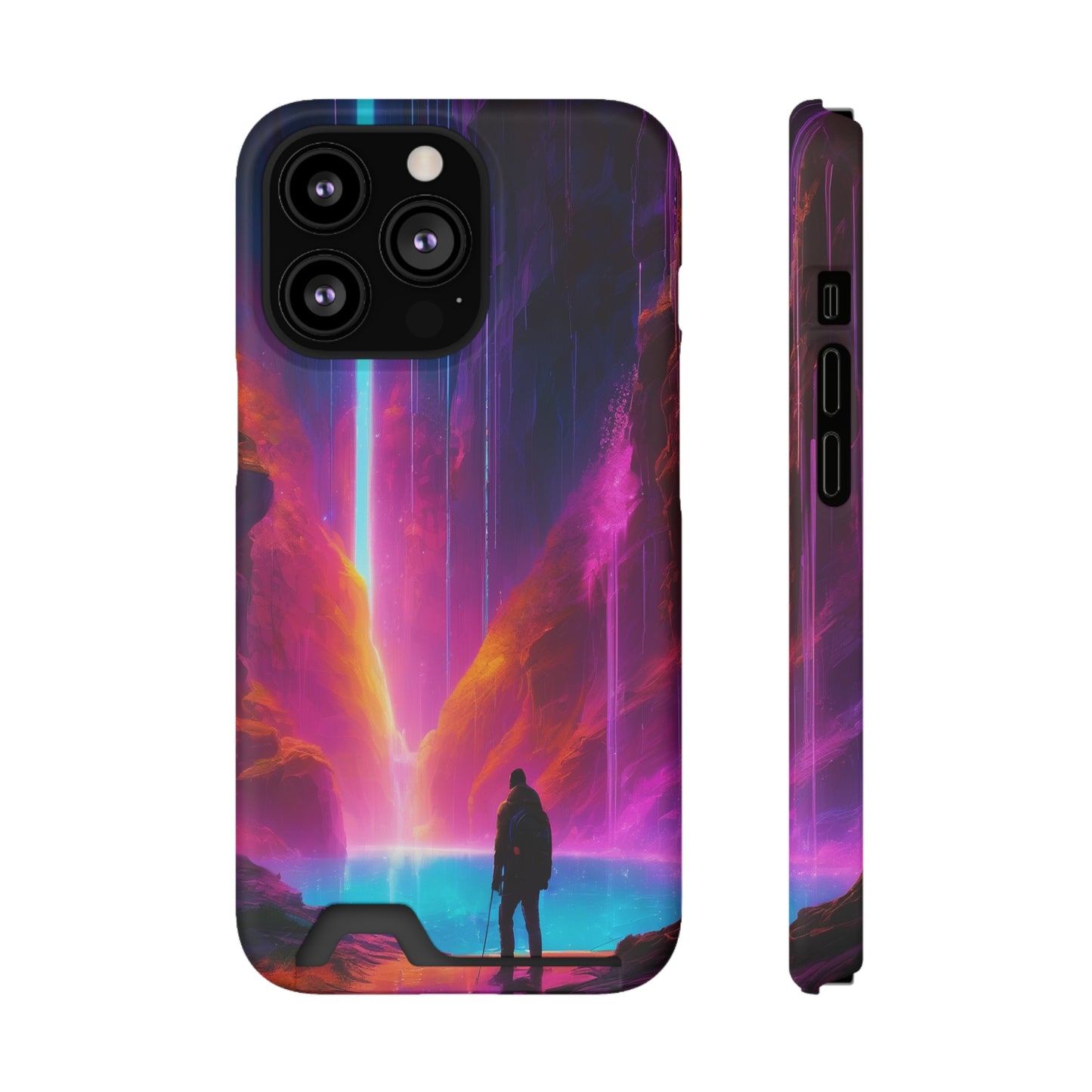 Neon Phone Case with Card Holder – MagSafe, 1 Card Slot