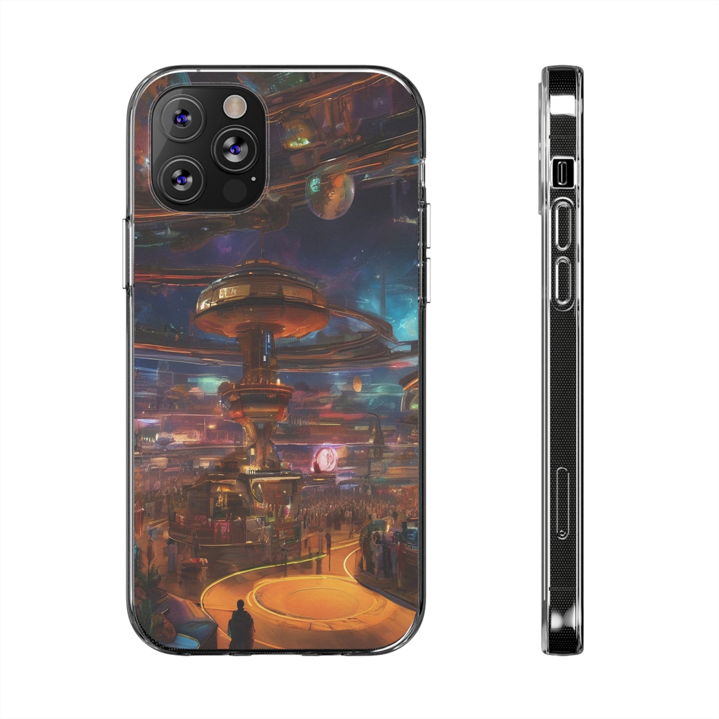 Clear Silicone Phone Case - Slim, Durable, Open-Port Design