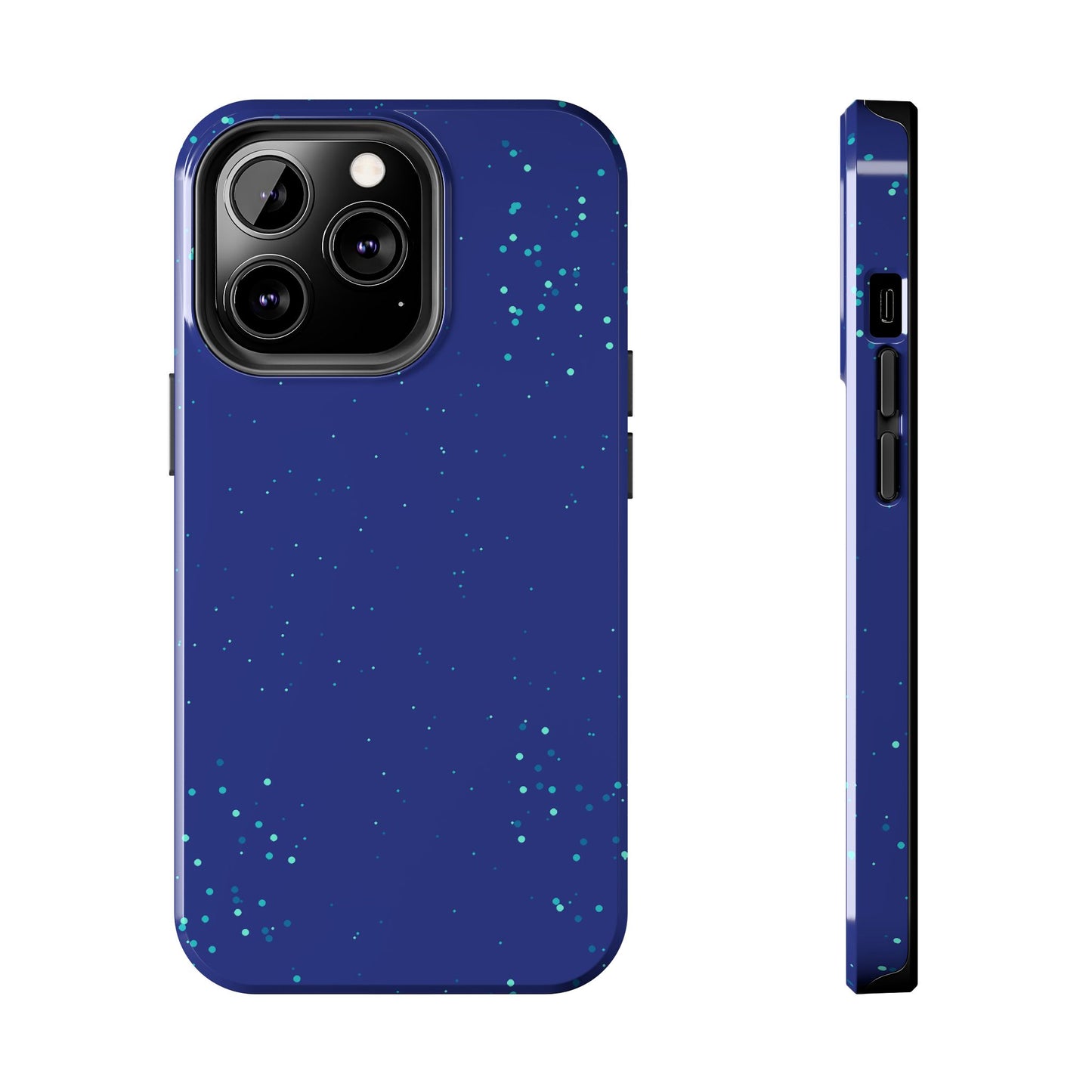 Blue Abstract Dot Pattern Tough Phone Cases, Case-Mate