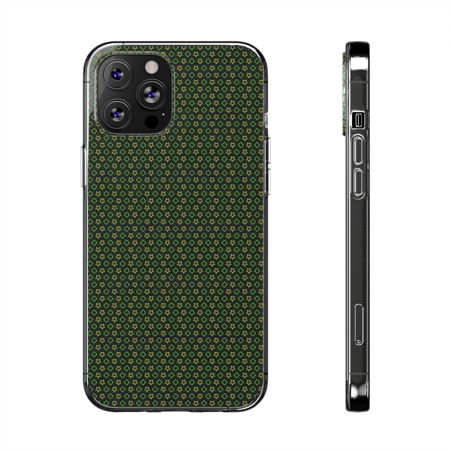 Clear Silicone Phone Case Slim Flexible Open-Port Design