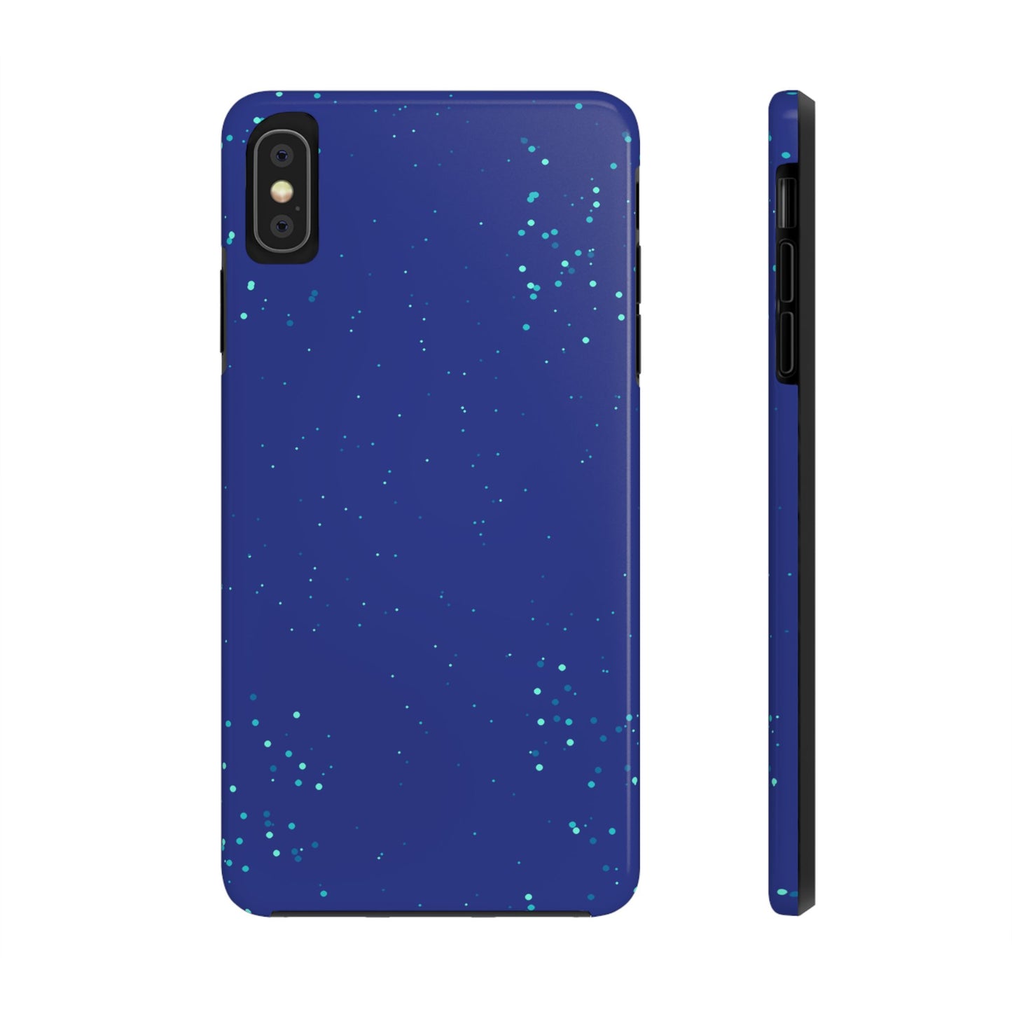 Blue Abstract Dot Pattern Tough Phone Cases, Case-Mate