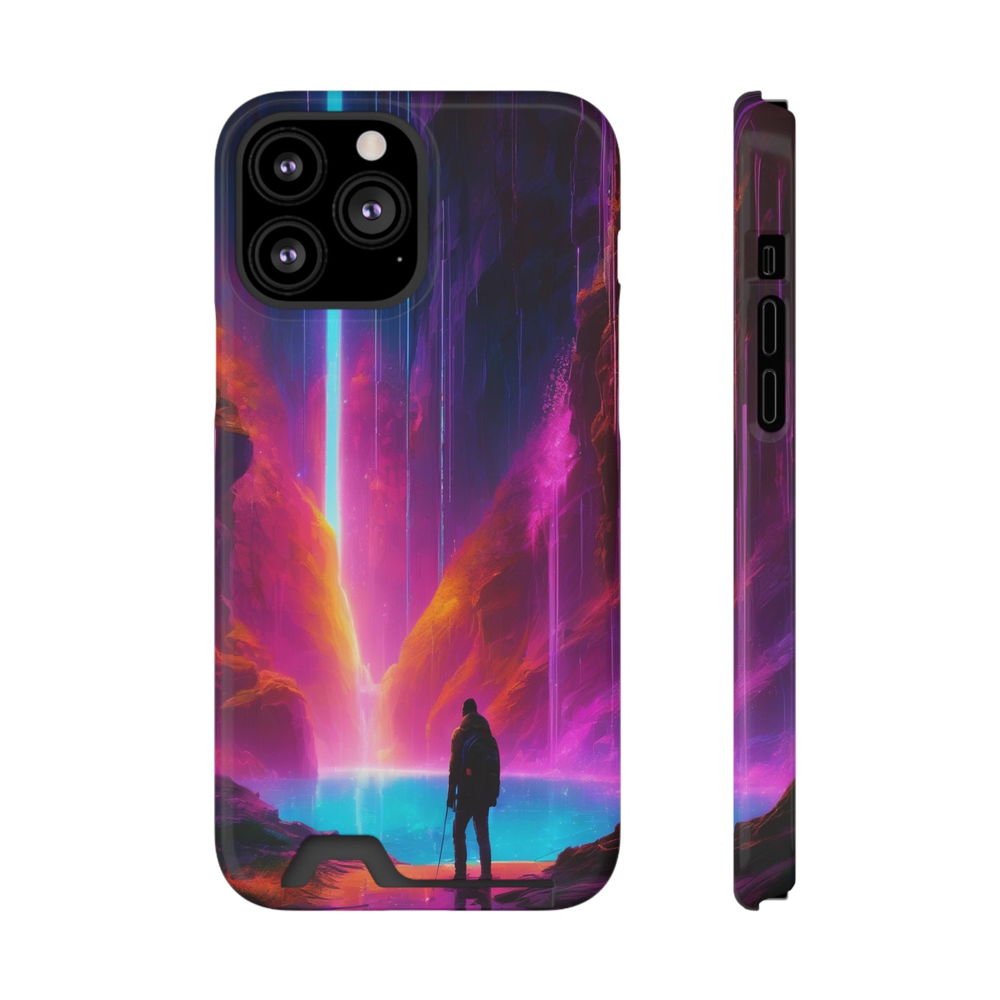 Neon Phone Case with Card Holder – MagSafe, 1 Card Slot