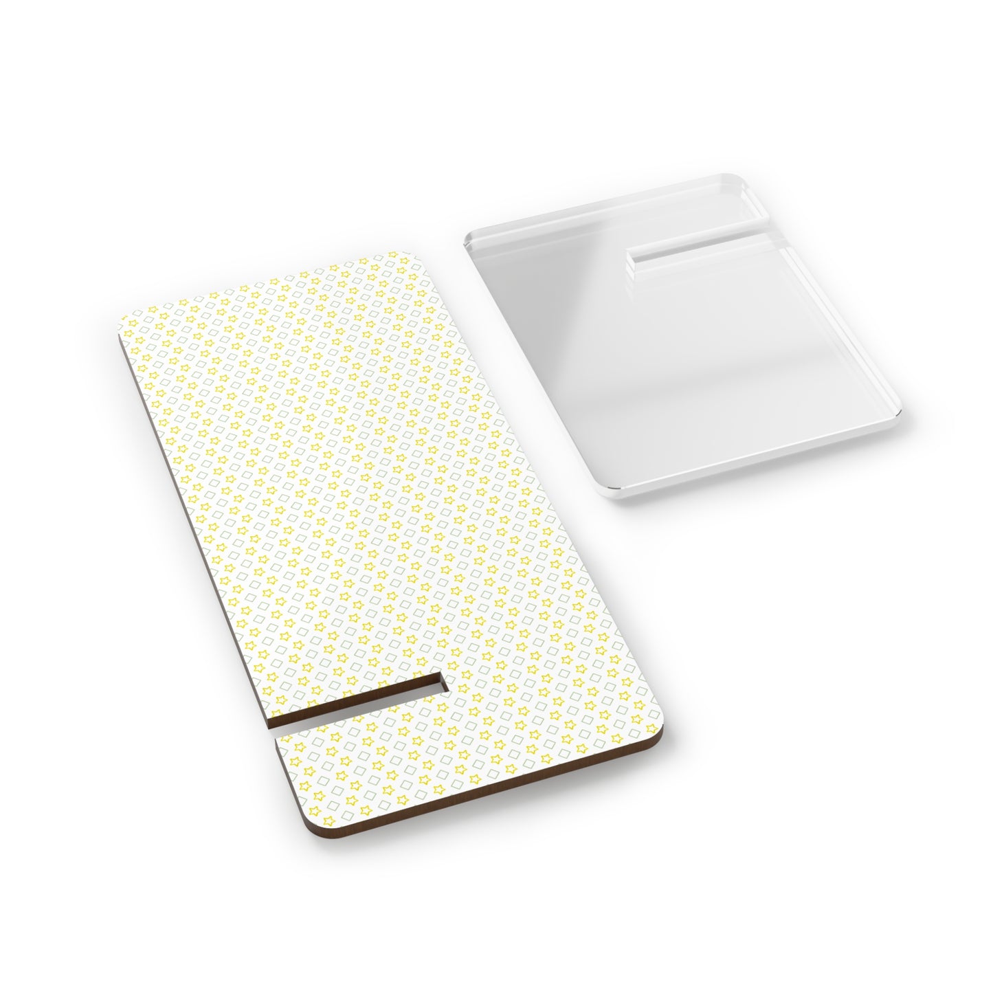 Phone Stand for Smartphones - Two-Piece Hardboard Desk Decor