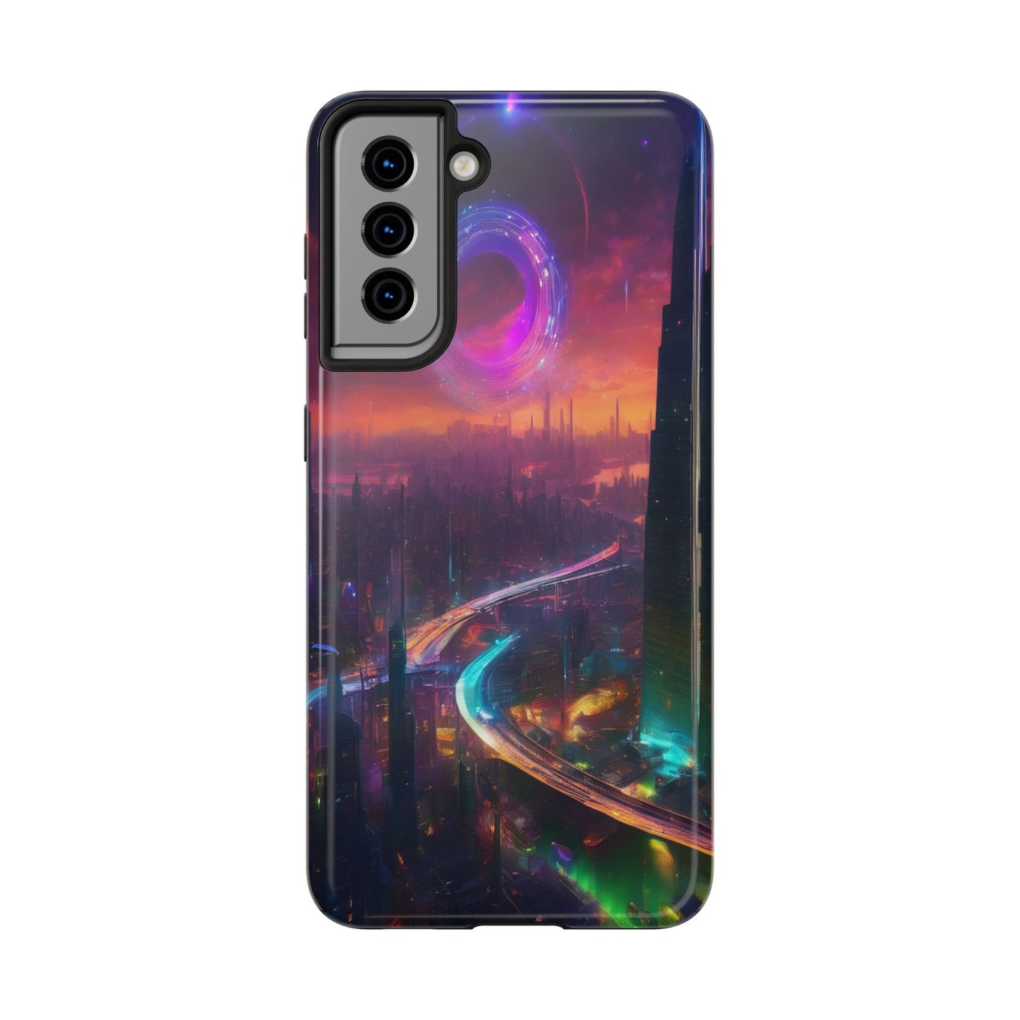 Tough Phone Case – Shockproof TPU/Polycarbonate for iPhone & Samsung