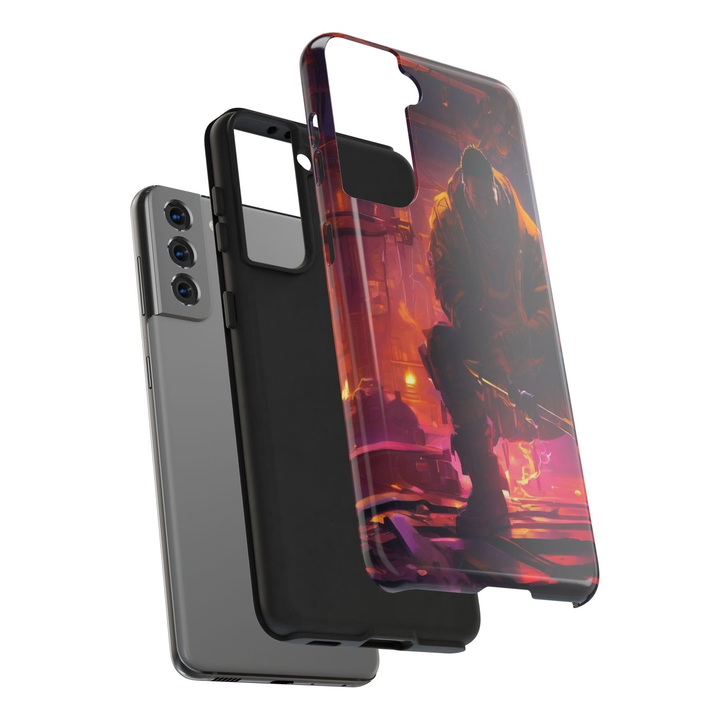Tough Phone Case - Shockproof TPU & PC Shell for iPhone & Samsung