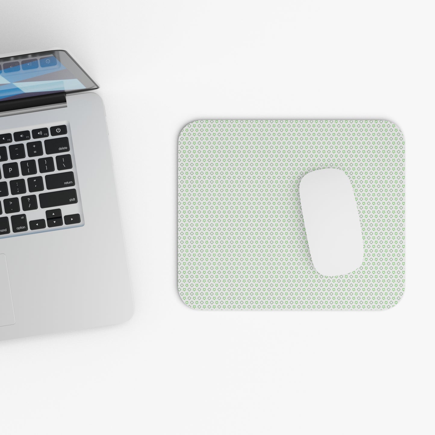 Neon Gaming Mouse Pad - Rectangular, 1/16 in Thick, Rubber Base