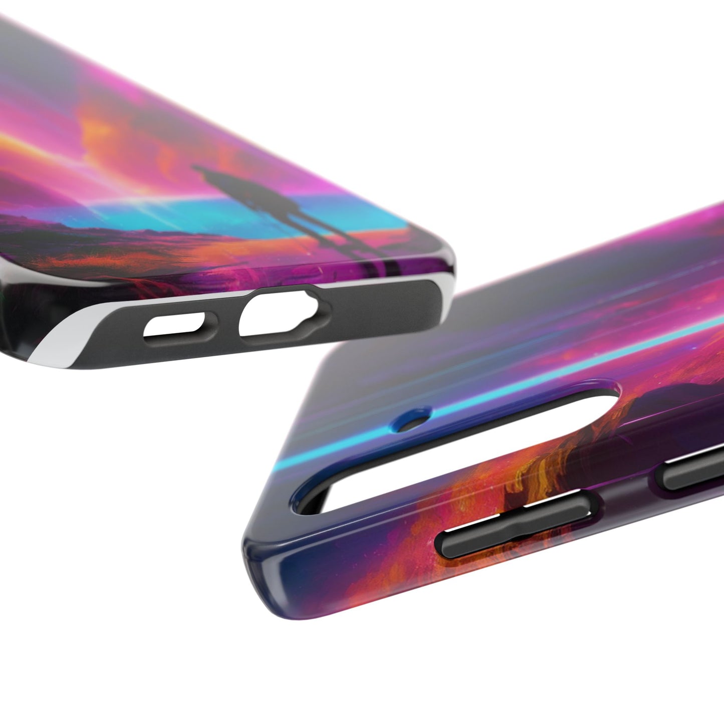 Tough Phone Case with TPU & PC Shell – Shockproof for iPhone/Samsung