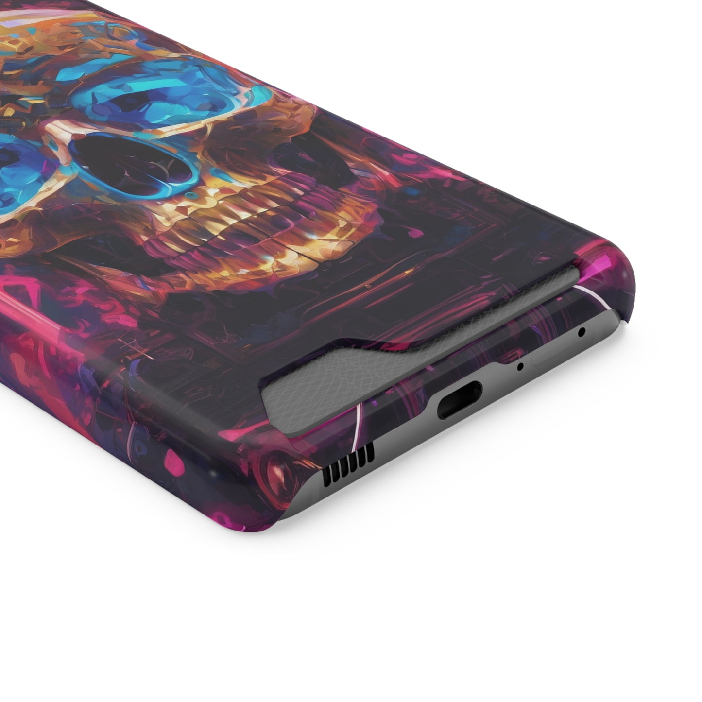 Neon Phone Case with Card Holder - MagSafe Compatible, Glossy/Matte