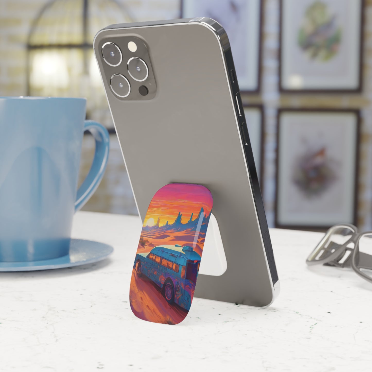 Phone Grip Click-On: Adjustable Mobile Holder