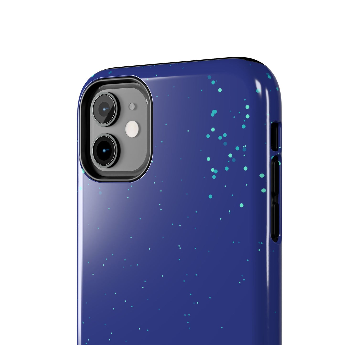 Blue Abstract Dot Pattern Tough Phone Cases, Case-Mate