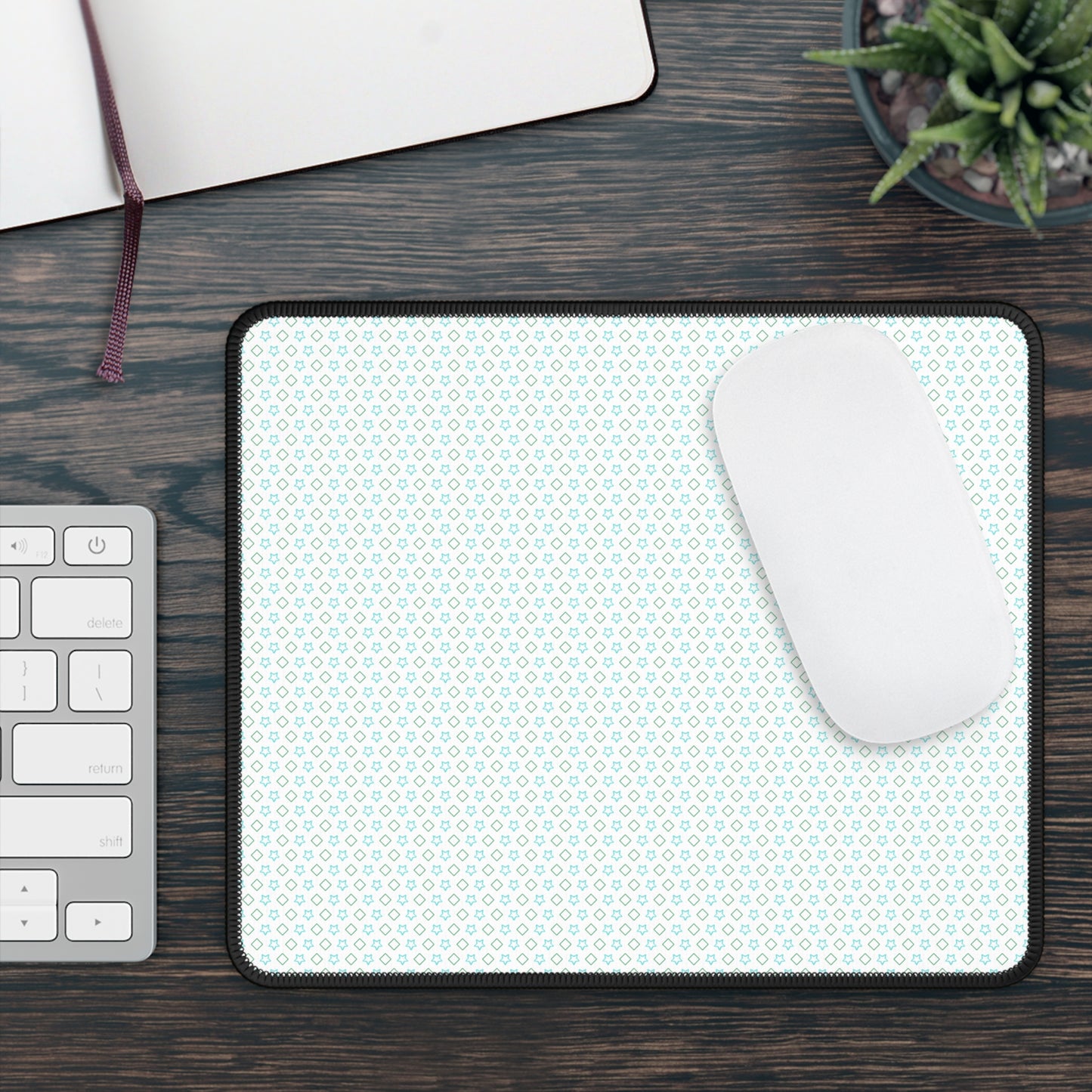 Gaming Neon Mouse Pad - 9x7in Neoprene, One-Sided Print