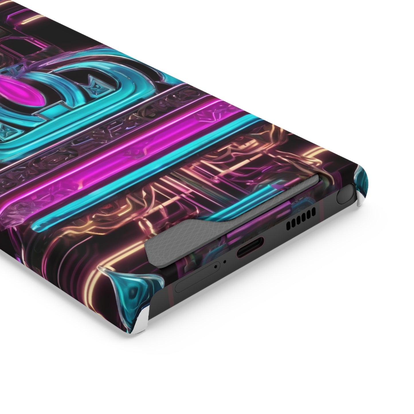 Neon Card Holder Phone Case - MagSafe Compatible