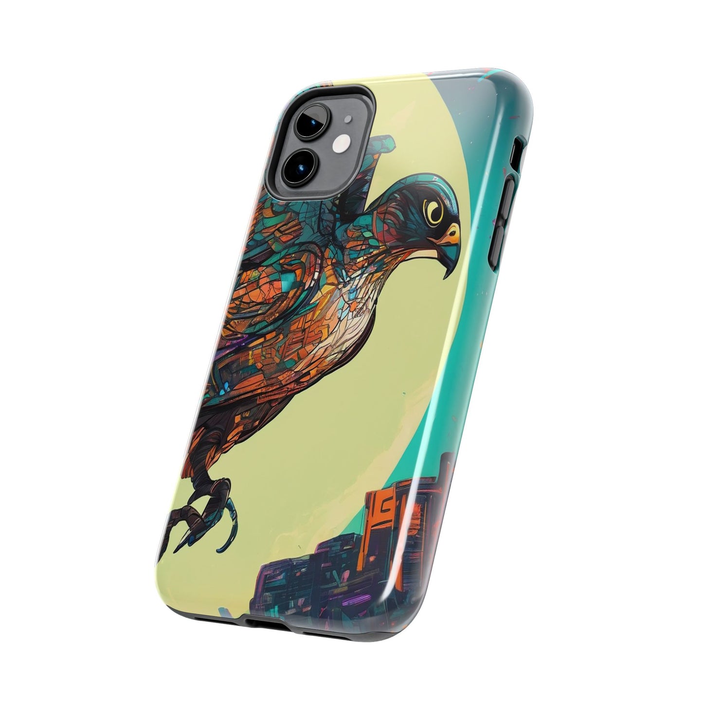 Neon Tough Phone Case - Impact-Resistant, Glossy Finish