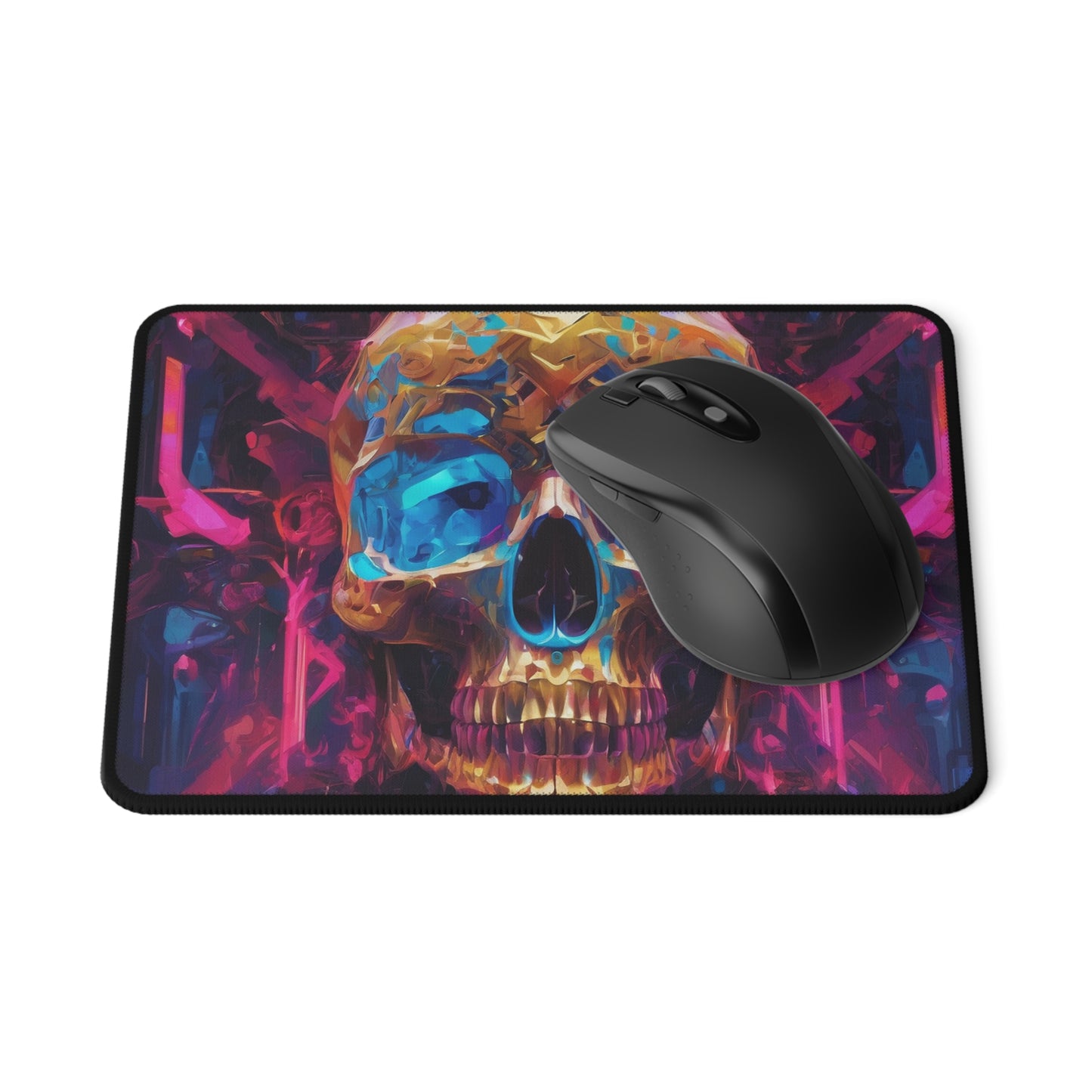 Non-Slip Gaming Mouse Pad - Neon High-Res Polyester Surface
