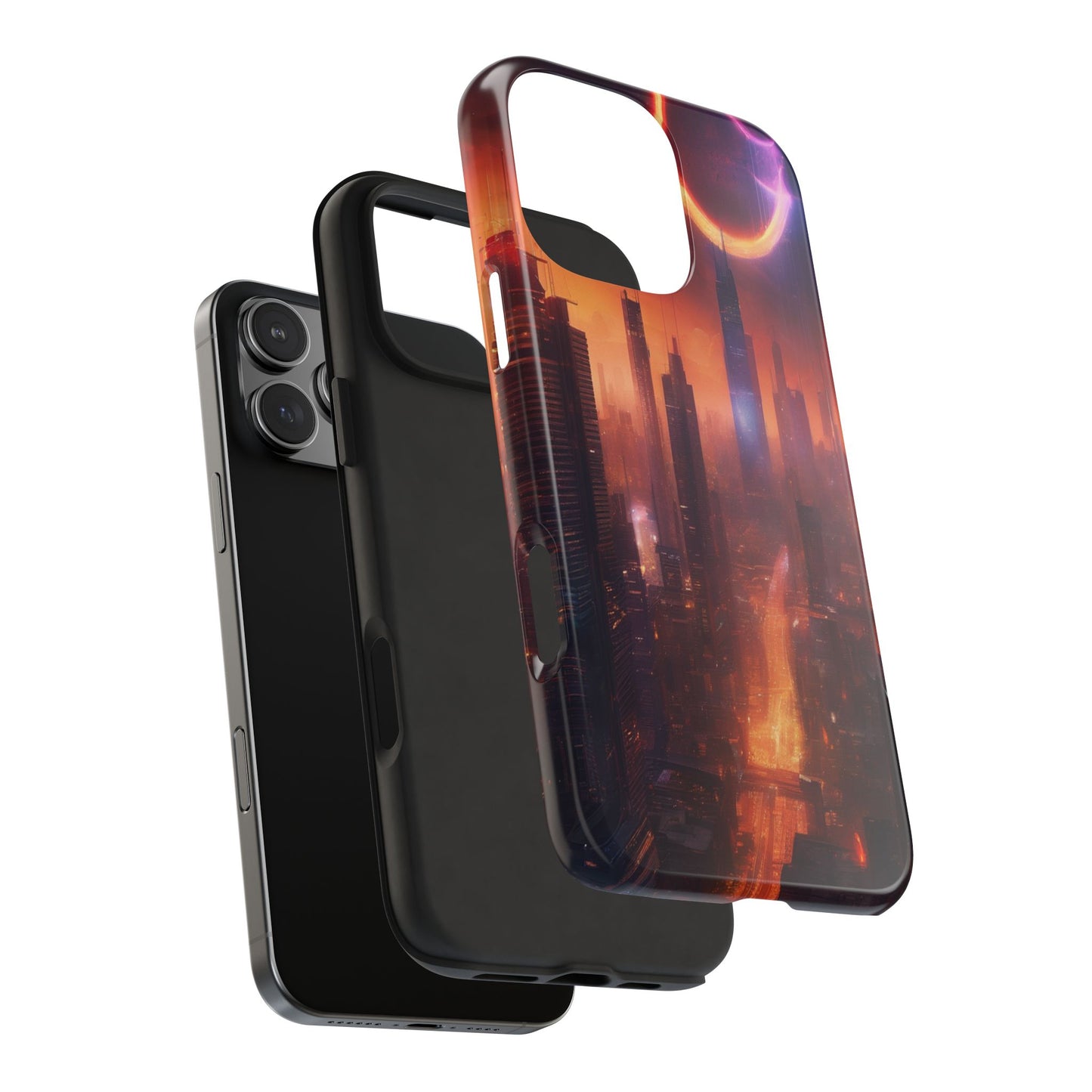 Rugged Phone Case - Impact-Resistant Dual-Layer TPU/PC, Glossy