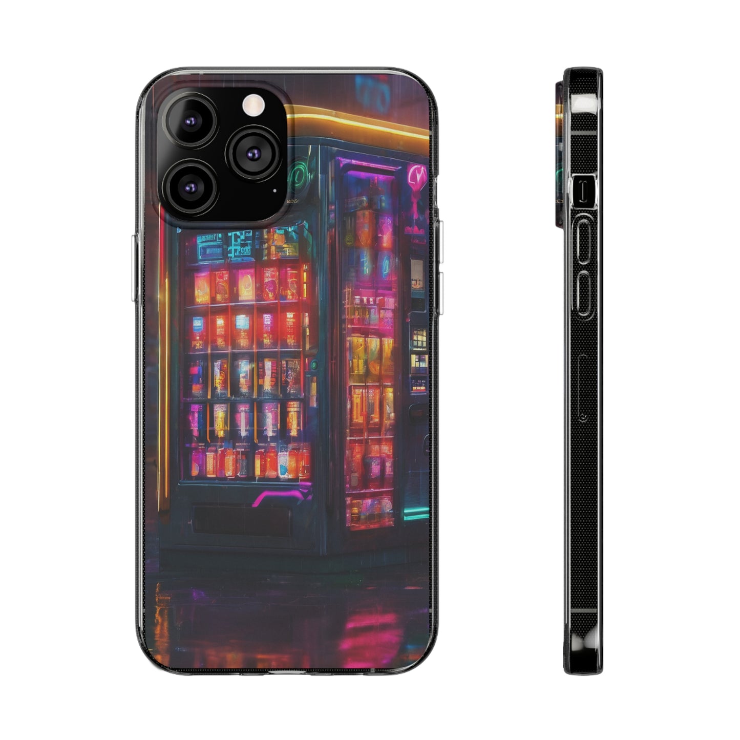 Neon Clear Silicone Phone Case - Slim & Flexible Protection