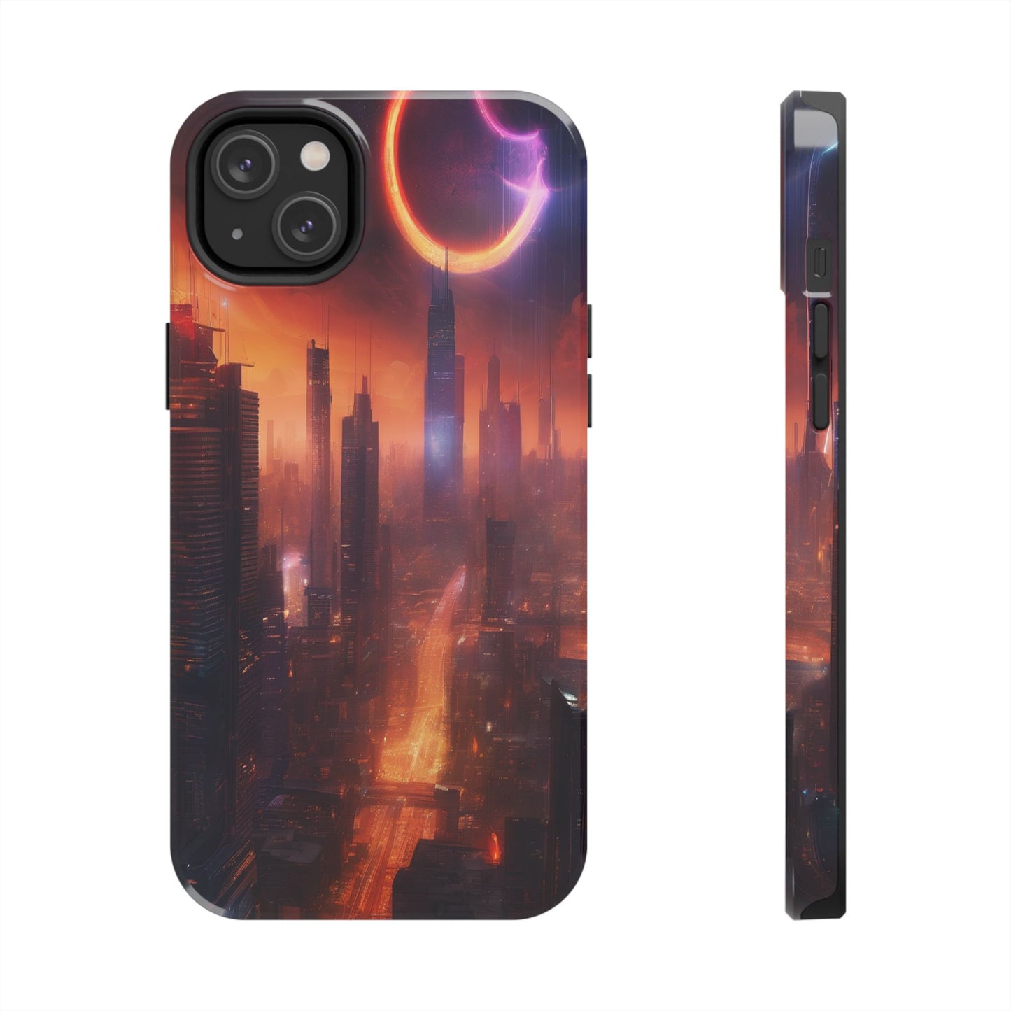 Rugged Phone Case - Impact-Resistant Dual-Layer TPU/PC, Glossy