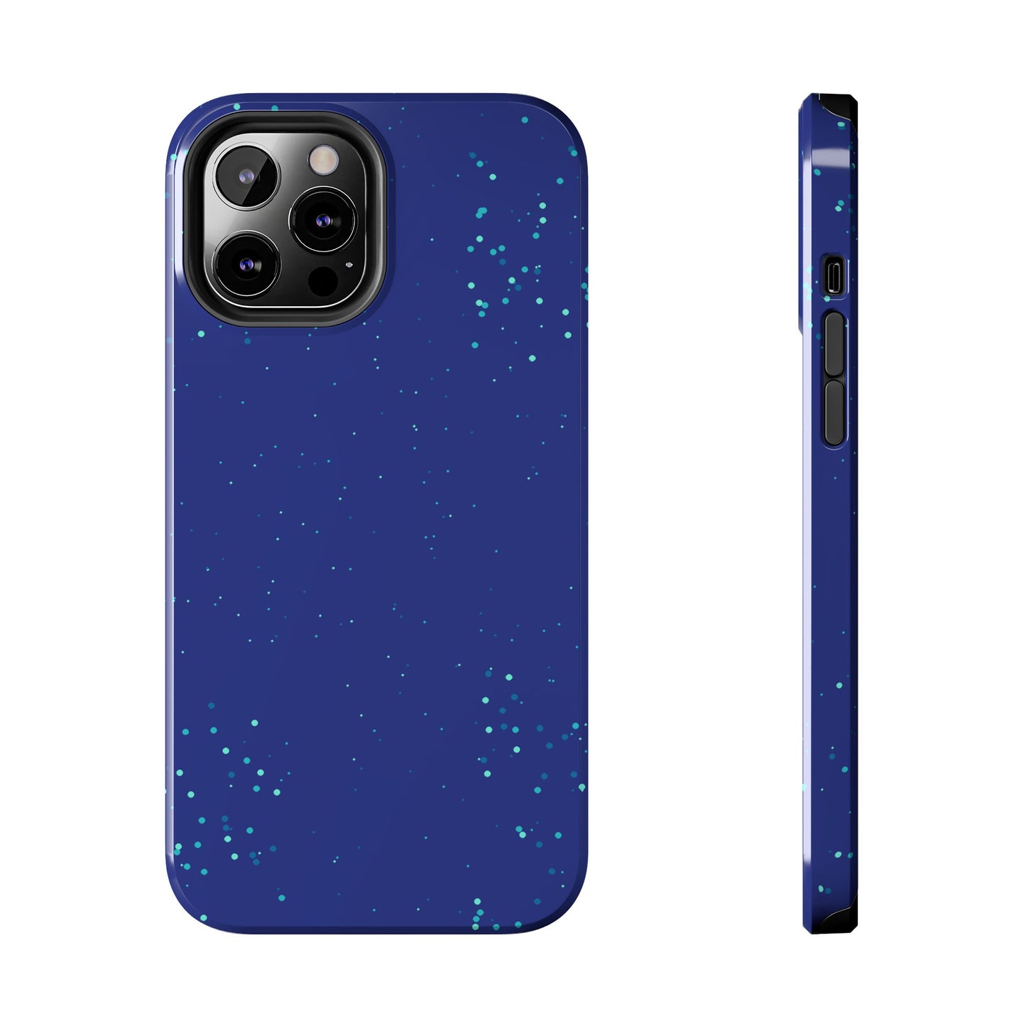 Blue Abstract Dot Pattern Tough Phone Cases, Case-Mate