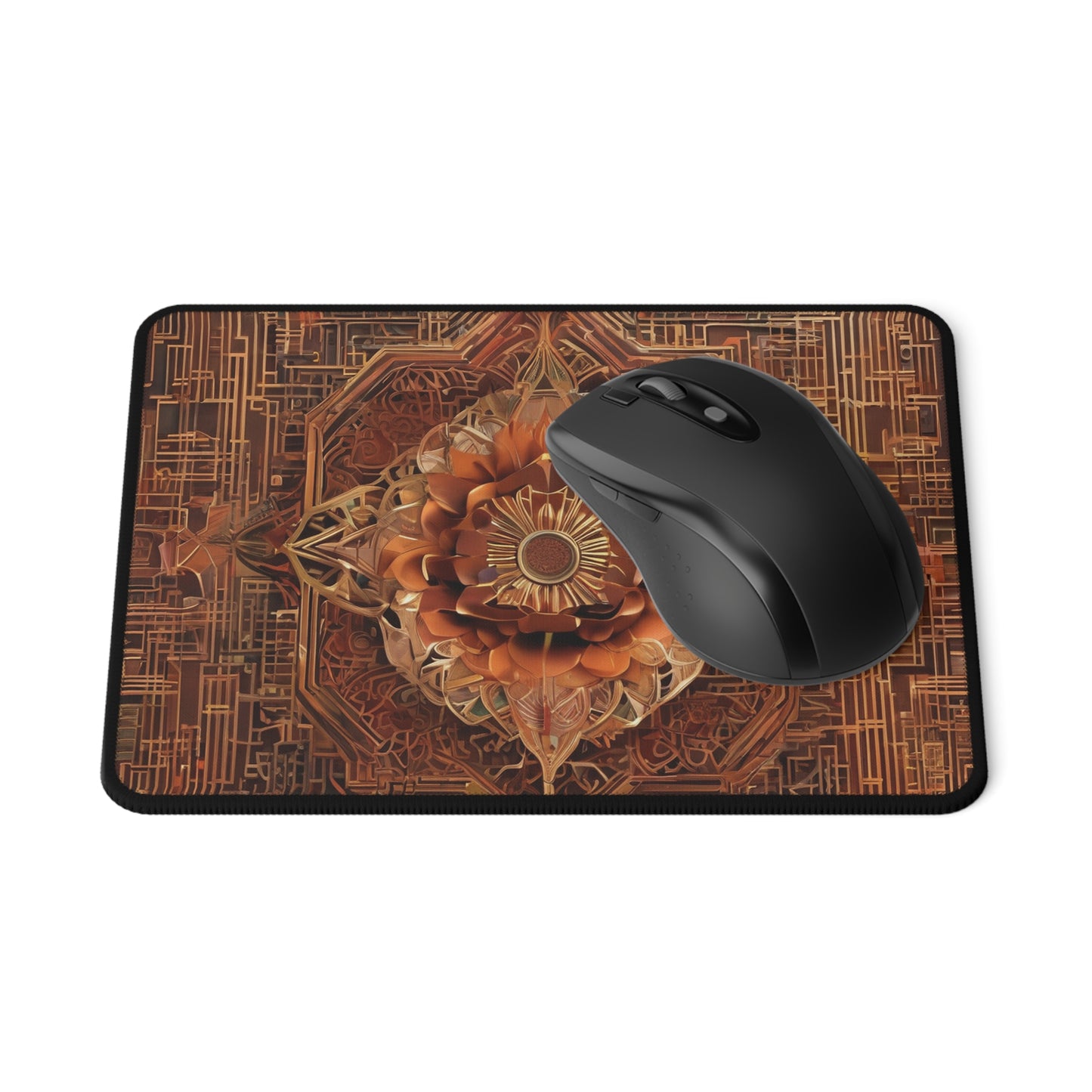 Neon Non-Slip Gaming Mouse Pad – 9.5x8 in, Anti-Fray