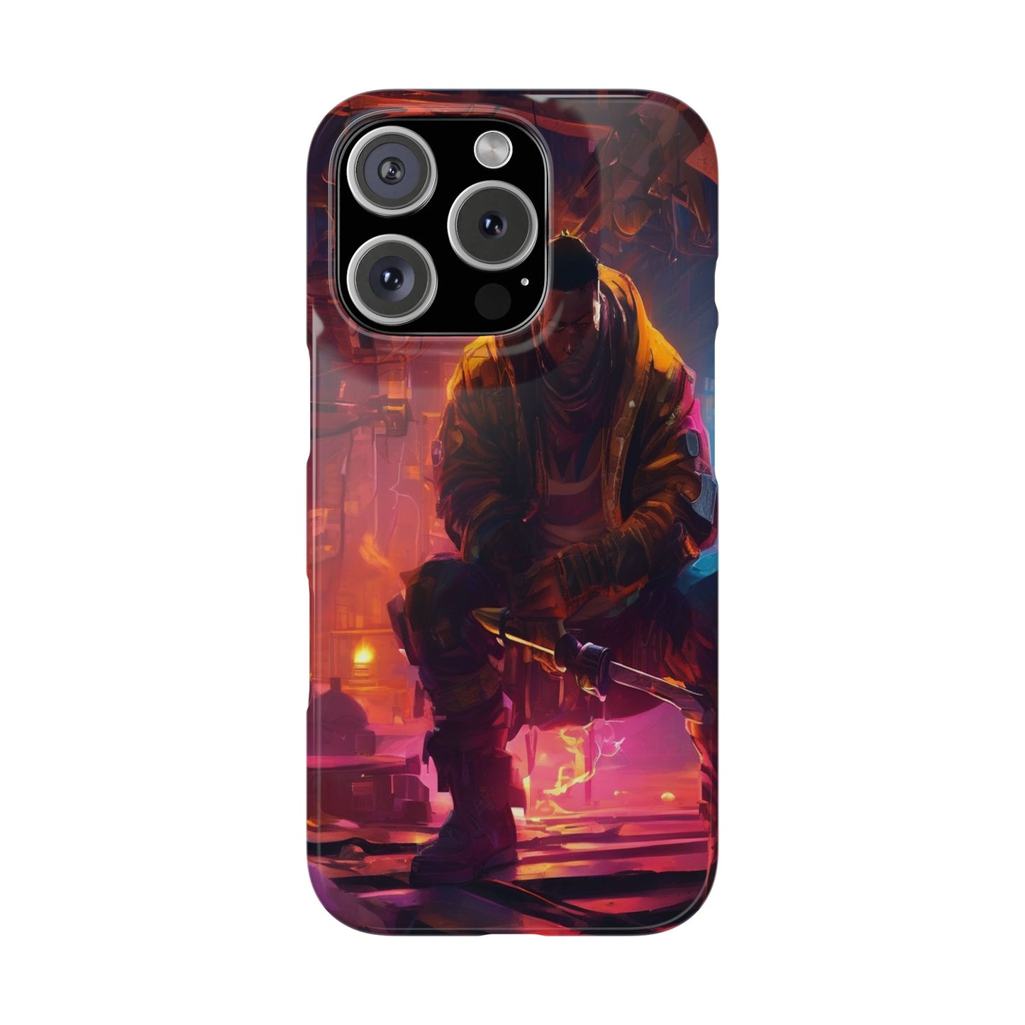 Slim Phone Case for iPhone 16 - Ultra-Thin, Glossy PC