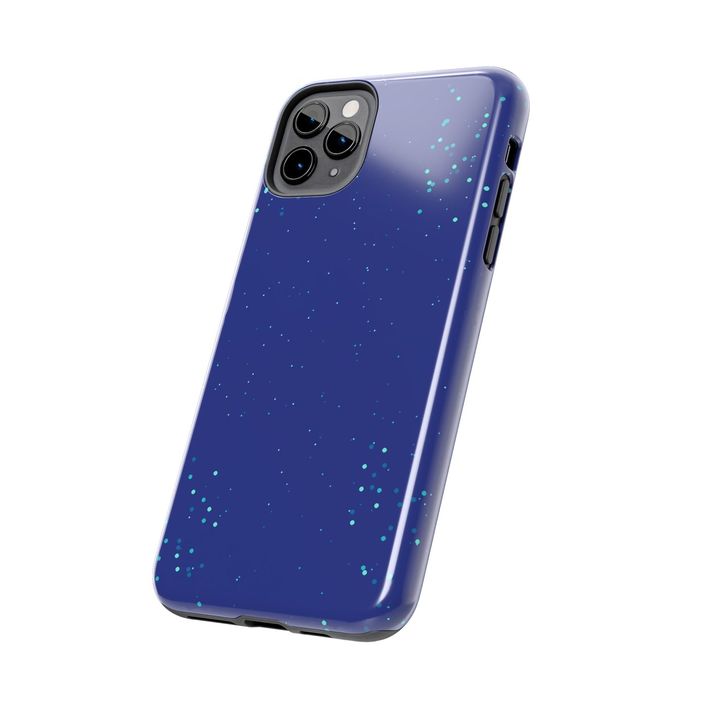 Blue Abstract Dot Pattern Tough Phone Cases, Case-Mate