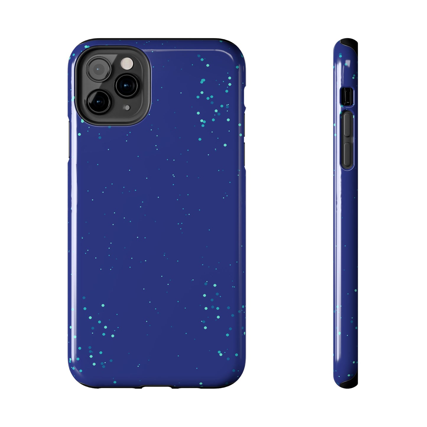 Blue Abstract Dot Pattern Tough Phone Cases, Case-Mate