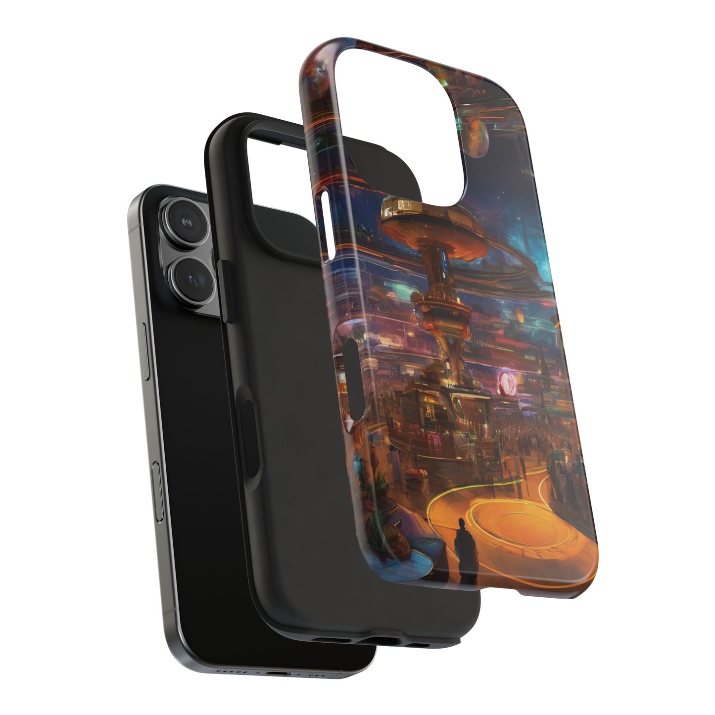 Tough Phone Case - 2-Piece Impact-Resistant Glossy Shield