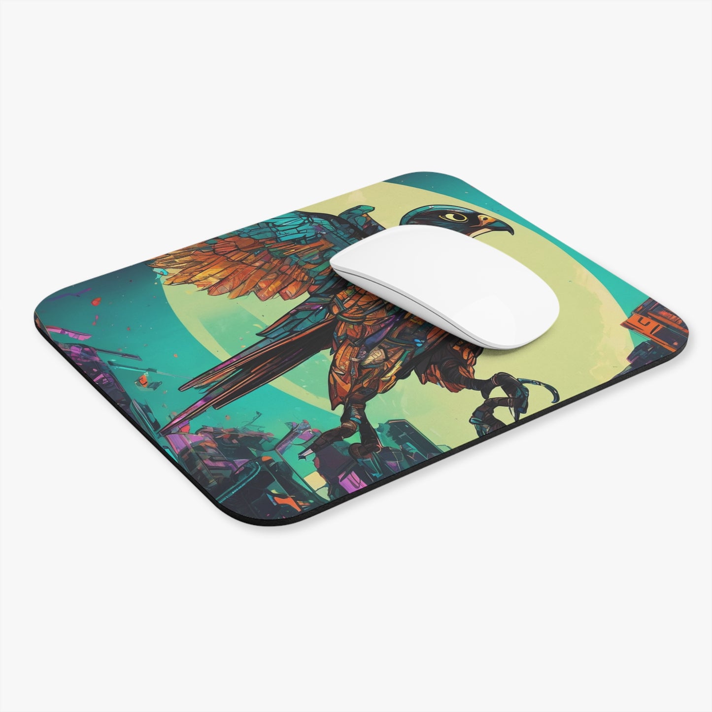 Rectangular Gaming Mouse Pad - Non-Slip Rubber Base, 1/16-Inch Thick