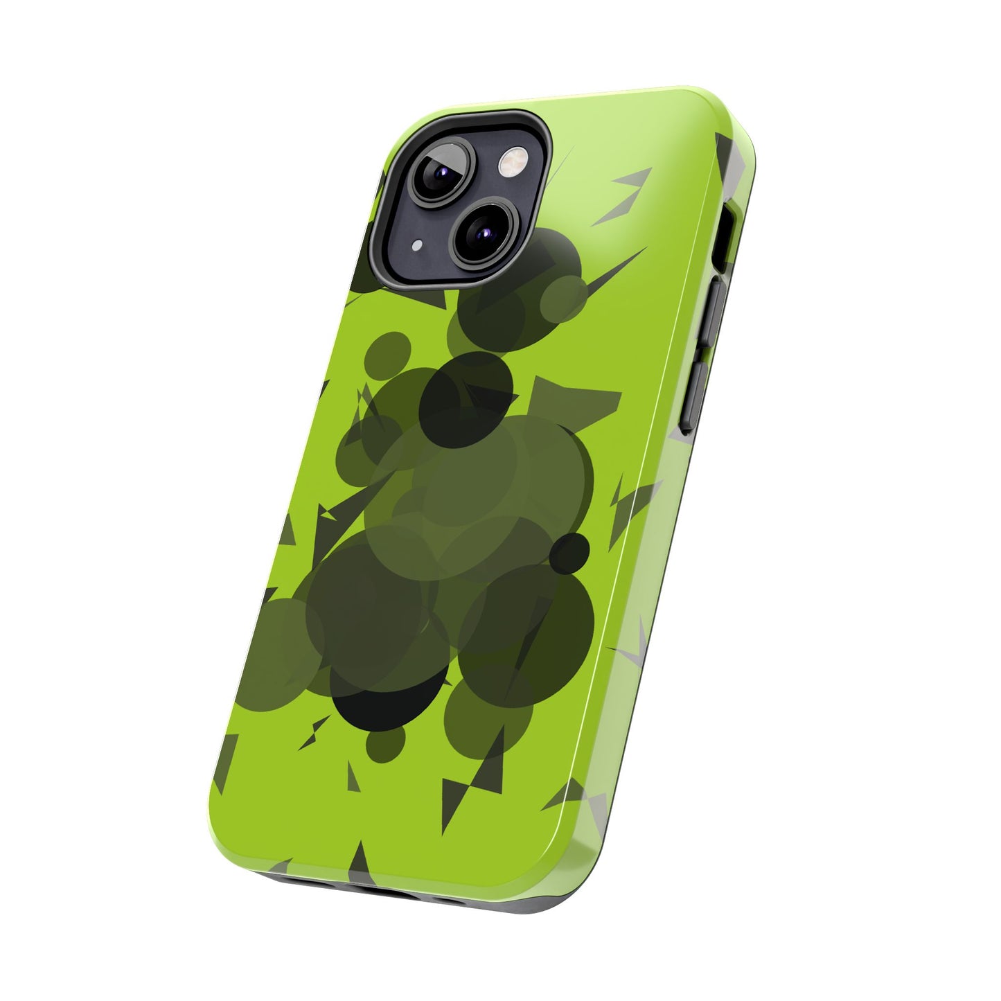 Lime Green Abstract Pattern Tough Phone Cases, Case-Mate