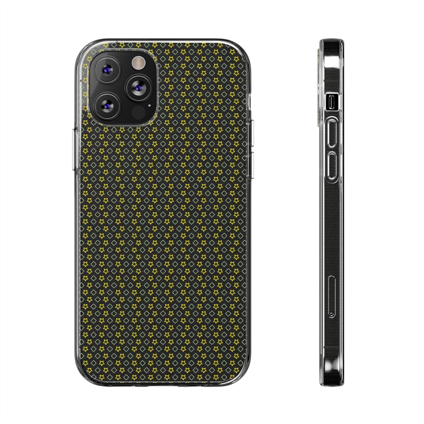 Clear Silicone Phone Case Slim Durable Open-Port Design